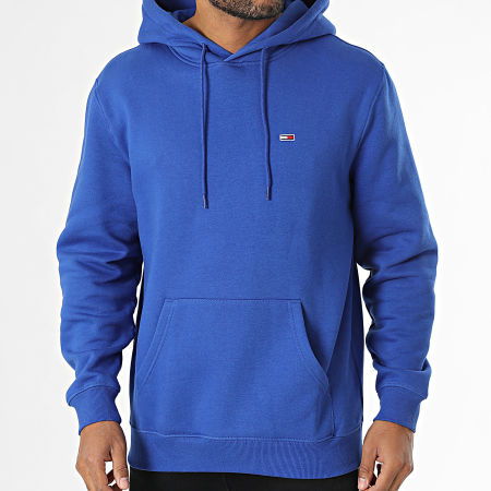Tommy Jeans - Sweat Capuche Flag 0742 Bleu Roi