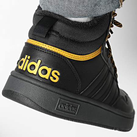 Adidas Performance - Zapatillas Hoops 3.0 Mid WTR IG7928 Core Black Preloved Yellow