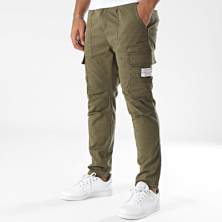 Deeluxe - Pantalon Cargo Regular Madison P7056M Vert Kaki