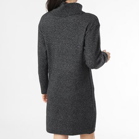 Deeluxe - Cloelie Vrouwen Turtleneck Sweater Dress V216W Charcoal Grey