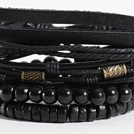 Deeluxe - Lot De 4 Bracelets 04V9800M Noir