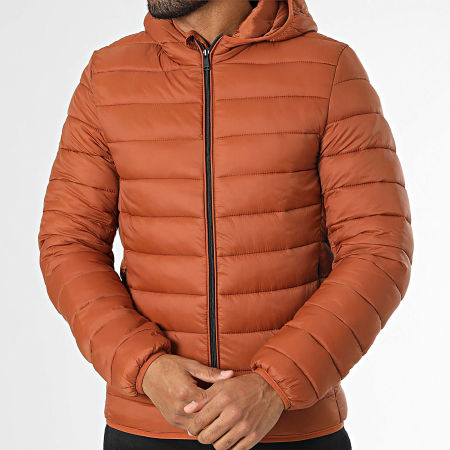 Kymaxx - Chaqueta naranja con capucha