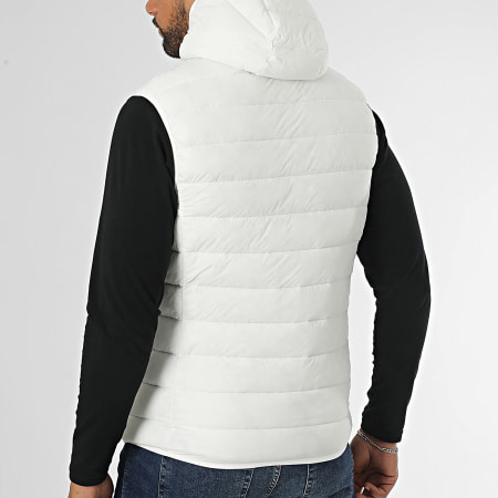 Kymaxx - Chaqueta sin mangas con capucha Blanco