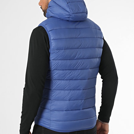 Kymaxx - Doudoune Sans Manches Capuche Bleu Roi