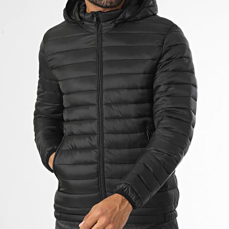 Kymaxx - Doudoune Capuche Noir