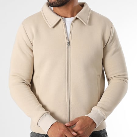 LBO - Veste Molleton Zippée 3616 Beige