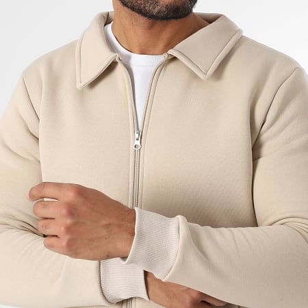 LBO - Veste Molleton Zippée 3616 Beige