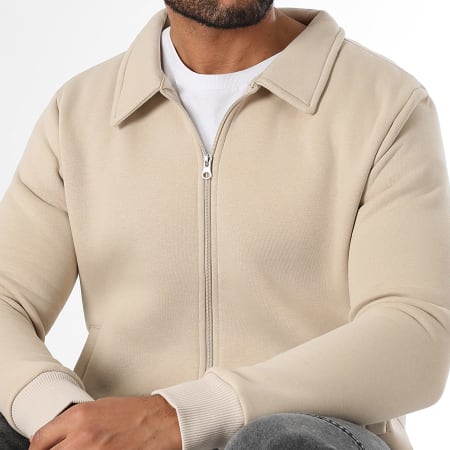 LBO - Veste Molleton Zippée 3616 Beige