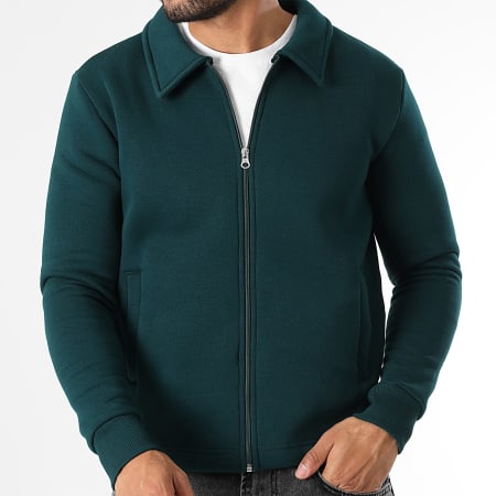 LBO - Veste Molleton Zippée 3619 Vert Bouteille