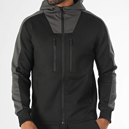 Zayne Paris  - Ensemble De Survetement Noir Gris