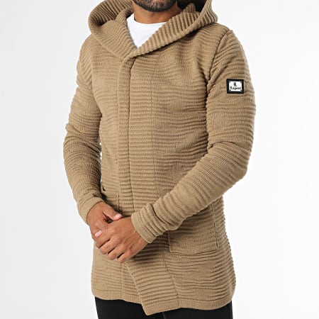 Armita - Cardigan Long Capuche Alex Camel