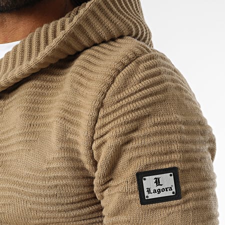 Armita - Cardigan Long Capuche Alex Camel