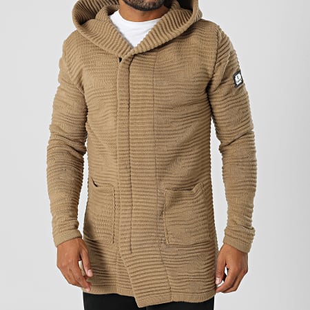 Armita - Cardigan Long Capuche Alex Camel