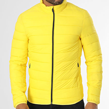 Kymaxx - Chaqueta de plumón amarilla