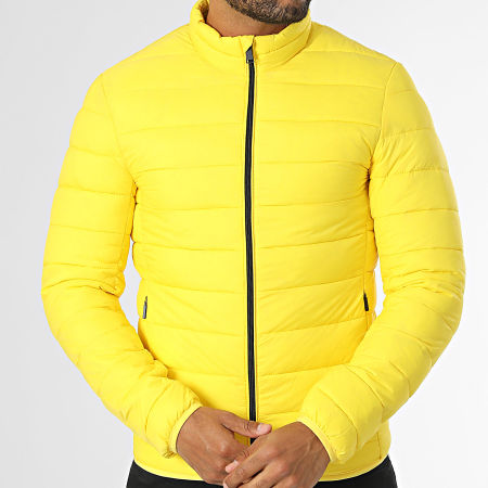 Kymaxx - Chaqueta de plumón amarilla