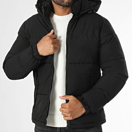 Kymaxx - Chaqueta negra con capucha