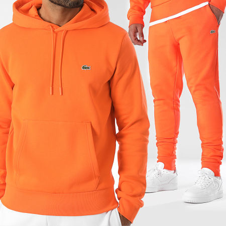 Ensemble De Survetement Logo Brode Crocodile Orange