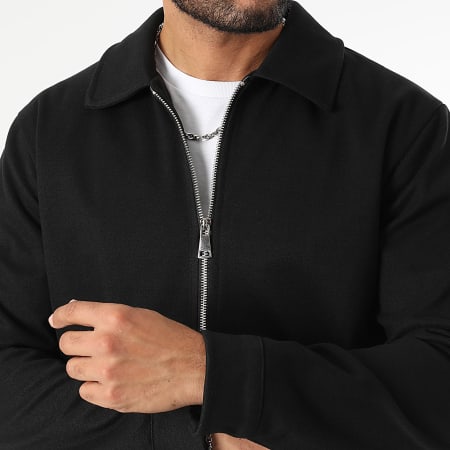 LBO - Conjunto de chaqueta y pantalón con cremallera efecto lana 1473 Negro
