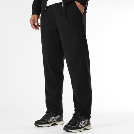 LBO - Conjunto de chaqueta y pantalón con cremallera efecto lana 1473 Negro