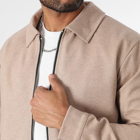 LBO - Veste Zippée Effet Laine 1476 Beige