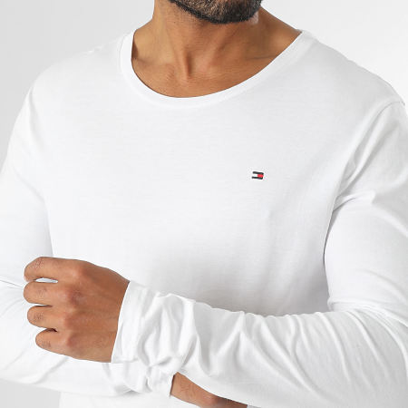 Tommy Hilfiger - Lot De 3 Tee Shirts Manches Longues Signature 3378 Bleu Marine Noir Blanc