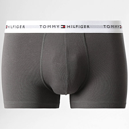 Tommy Hilfiger - Lot De 3 Boxers Trunk 2761 Bleu Clair Vert Foncé Gris Anthracite
