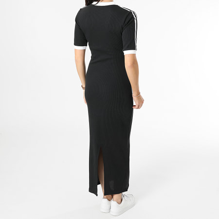 Adidas Originals - Robe Col V A Bandes Femme IX6962 Noir