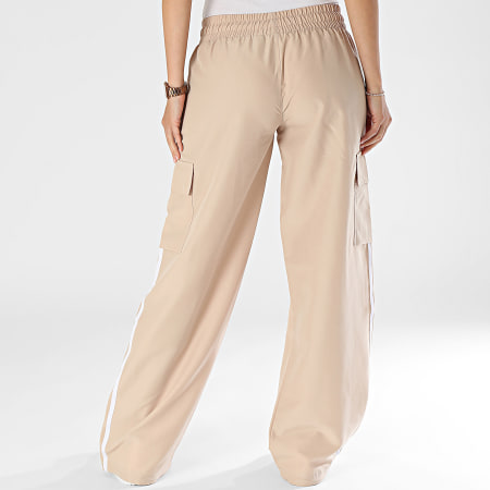 Adidas Originals - Pantalon Cargo Baggy A Bandes Femme 3 Stripes IZ0717 Beige
