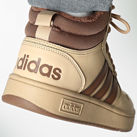 Adidas Sportswear - Hoops 3.0 Mid WTR Hi-Top Sneakers IH0164 Magisch Beige Voorradig Bruin