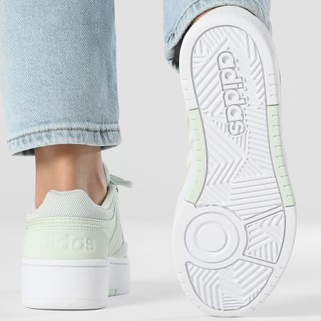 Adidas Sportswear - Baskets Femme Hoops 3.0 Bold W IH0185 Linen Green Cloud White