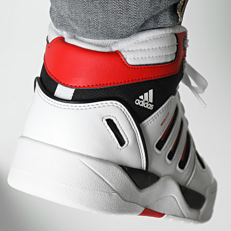 Adidas Performance - Zapatillas Midcity Mid IH0319 Calzado Blanco Rojo Colegio Core Negro