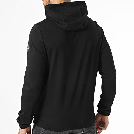 Helvetica - Veste Zippée Capuche Beta Noir
