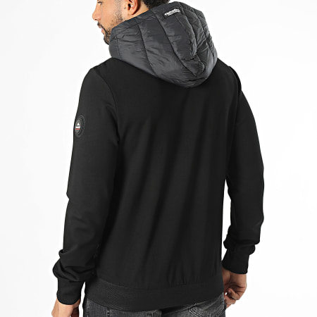 Helvetica - Veste Zippée Capuche Courchevel Noir