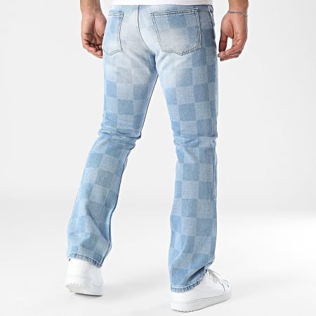 Jeans a quadri on sale