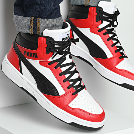 Puma - Trainers Rebound V6 392326 Puma Wit Puma Zwart Rood