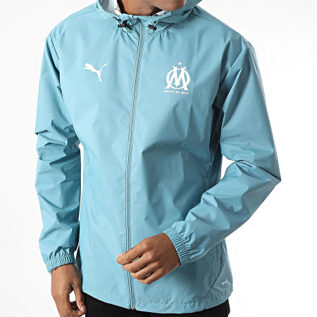 Coupe Vent Capuche OM 778234 Bleu Clair