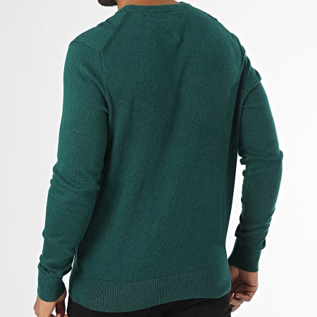 Tommy Hilfiger - Jersey de cachemira de algodón orgánico Pima 8046 Verde oscuro