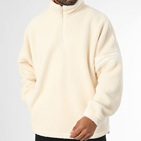 Adidas Originals - Sweat Polaire Col Zippé IY4911 Beige