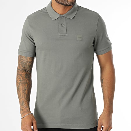 BOSS - Polo Manches Courtes Slim Passenger 50507803 Gris