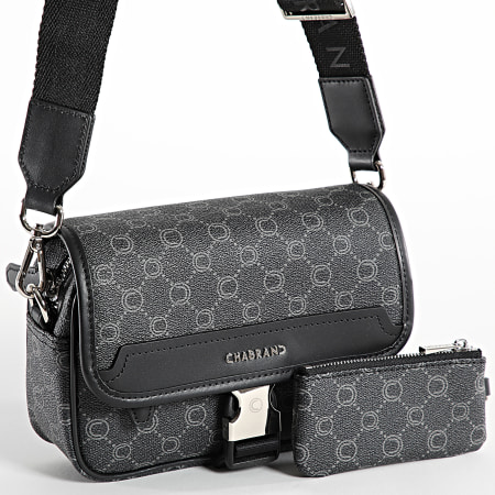 Chabrand - Lot Sacoche Et Pochette 85056111 Noir Gris Anthracite
