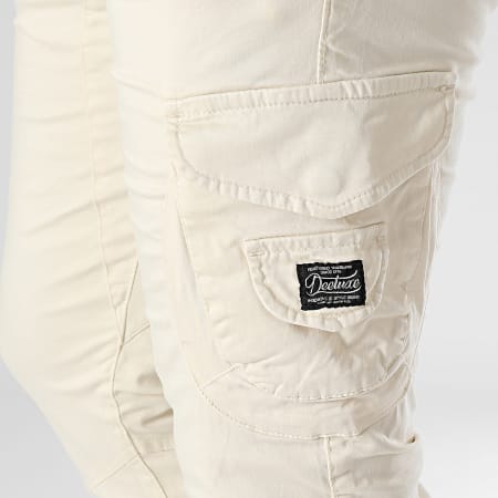 Deeluxe - Pantalon Cargo Garden P7050M Blanc Cassé