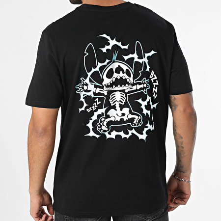 Disney - Maglietta con punto elettrico Nero Azzurro