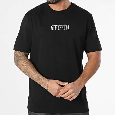 Disney - Maglietta con punto elettrico Nero Azzurro