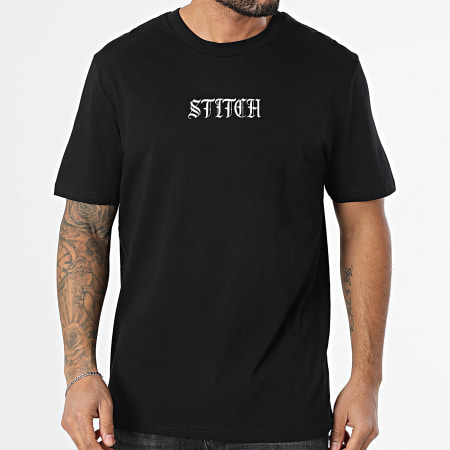 Disney - Maglietta con punto elettrico Nero Azzurro