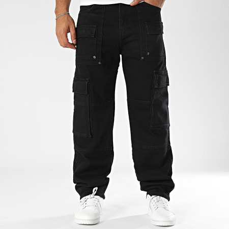 Classic Series - Pantalón cargo vaquero negro