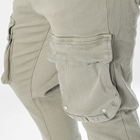 Ikao - Pantalón cargo Slim Jean verde caqui