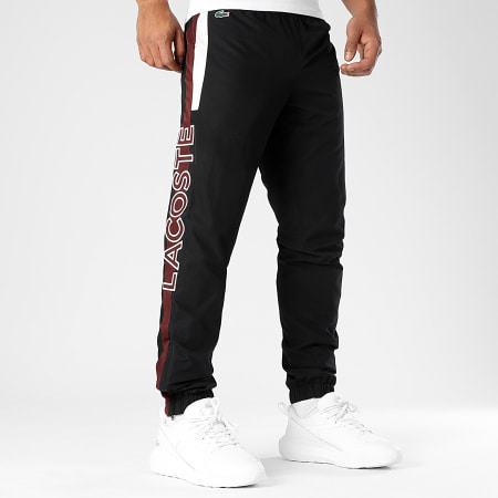 Lacoste Pantalon Jogging Logo Crocodile Regular Fit Noir LaBoutiqueOfficielle