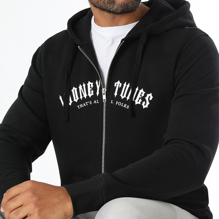 Looney Tunes - Worldwide Reverse Zip Hoodie Nero Bianco