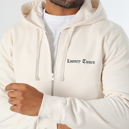 Looney Tunes - Taz Graffiti Beige Zip Hoody