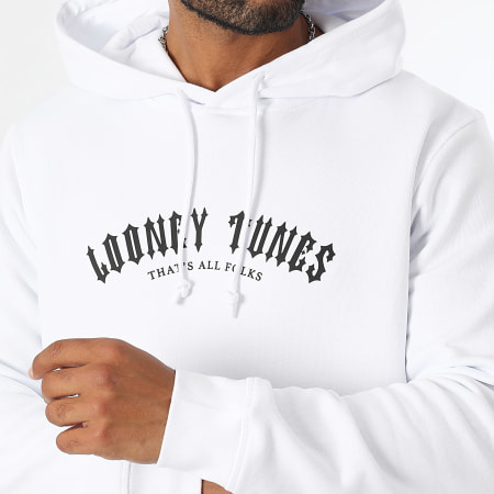 Looney Tunes - Worldwide Reverse Hoodie Blanco Negro